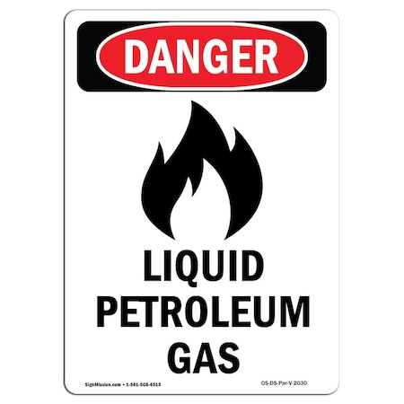 Signmission Safety Sign, OSHA Danger, 10" Height, Aluminum, V-2030, Portrait OS-DS-A-710-V-2030